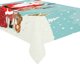 thumbnail image 3 of ABPHQTO Invierno Navidad abeto copo de nieve mantel conjunto 150x210 cm invierno copo de nieve escritorio mantel cubierta para decoración de fiesta de vacaciones, 3 of 3