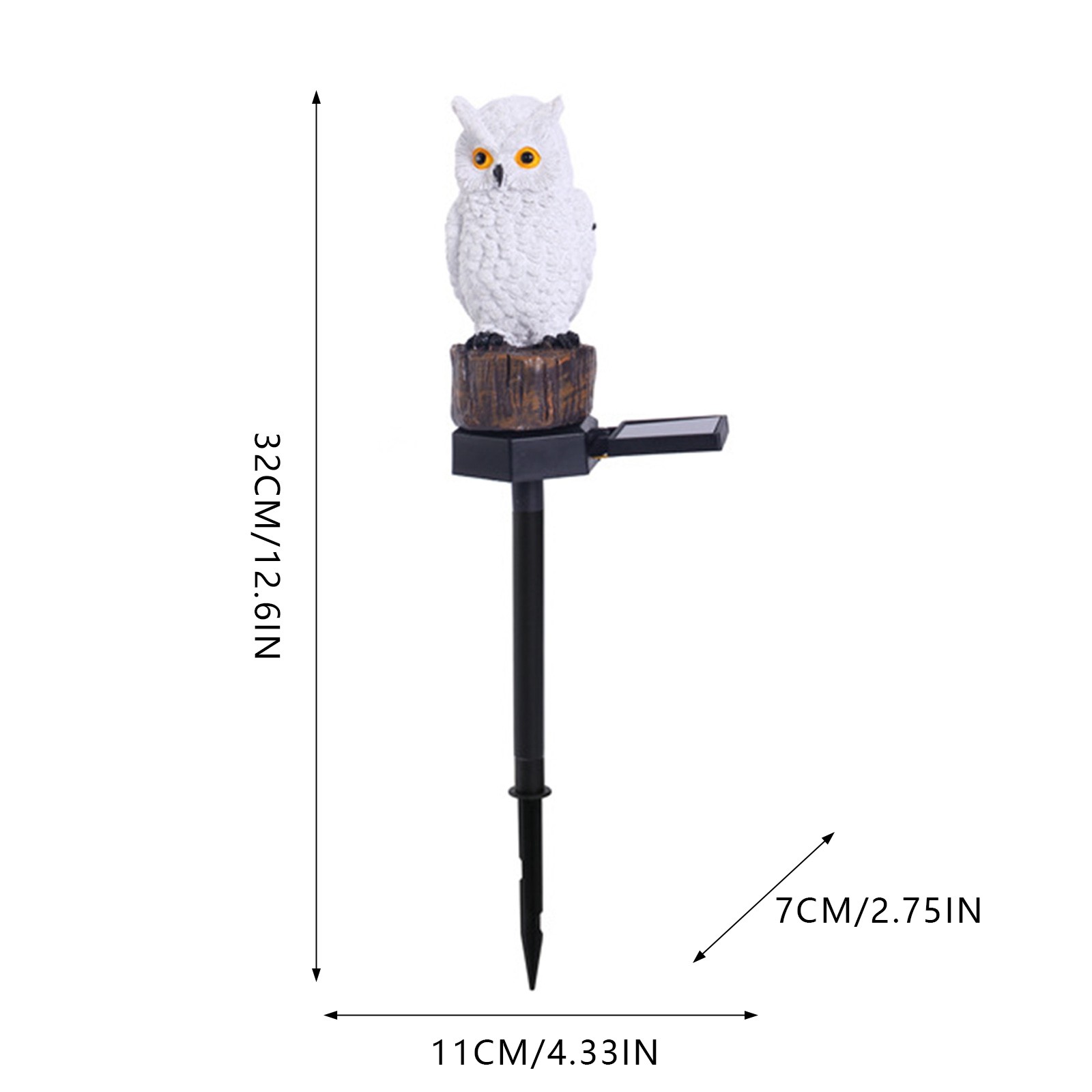 Solar Outdoor Ground Insert Light, Cute Animal Resin Light Stakes Ornaments, Solar Garden Lights Statues Decor, for Yard, Lawn, Pathway, Walkway, Gifts for Housewarming, Animal Lovers