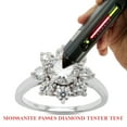 thumbnail image 7 of 1 1/2 ct. t.w Center 6MM Round Cut Lab Created Moissanite Diamond Halo Flower Engagement Ring For Women In 14K White Gold Over Sterling Silver(G-H Color,VVS1 Clarity, 1.50 Cttw)-8, 7 of 7