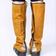 thumbnail image 3 of Protector de Cubierta de Pierna perfecl Zapatos de Soldadura Resistente al Fuego de Piel Amarillo, 3 of 7