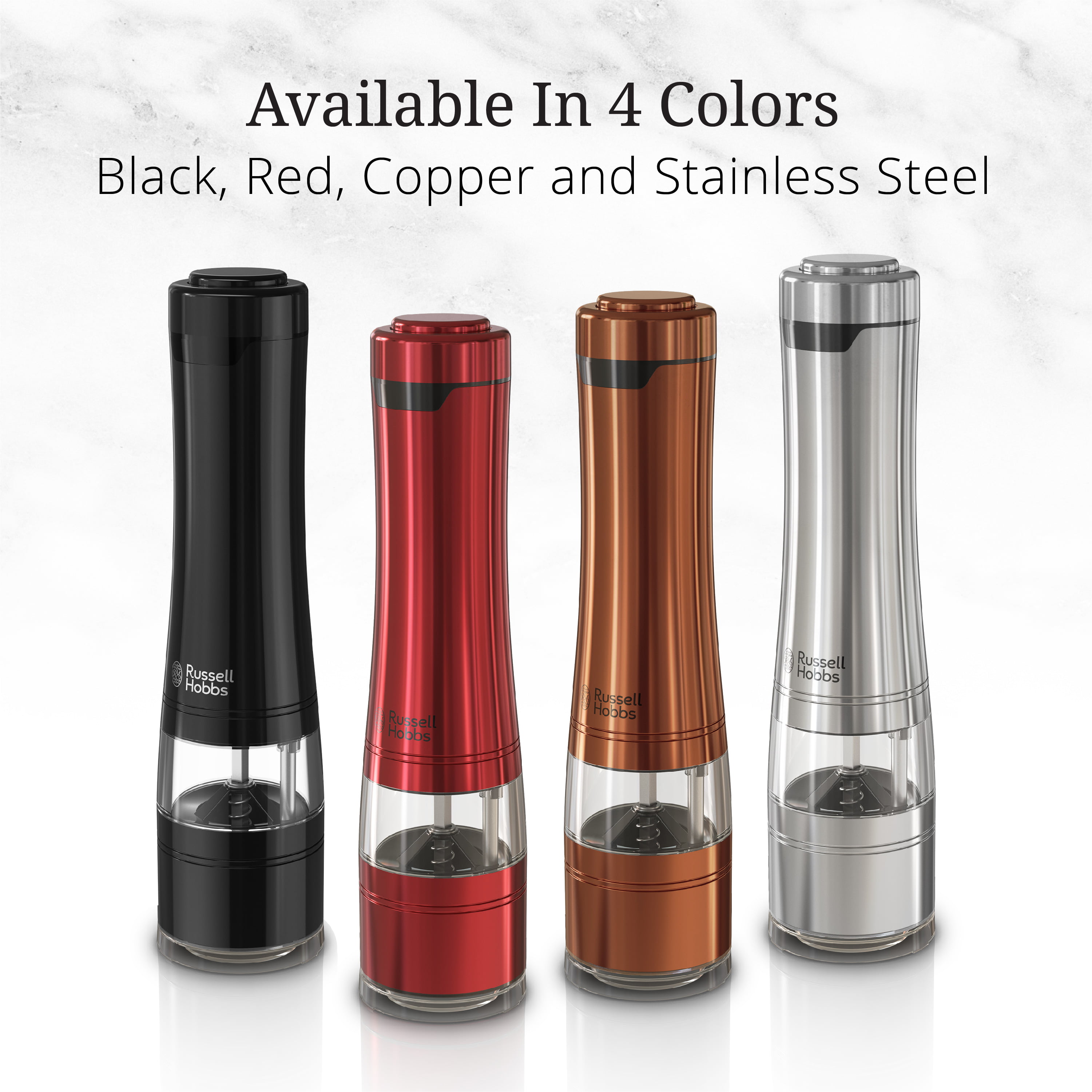 Salt & Pepper Grinder - Russell Hobbs, Furniture & Home Living, Kitchenware  & Tableware, Other Kitchenware & Tableware on Carousell