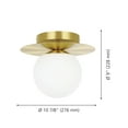 thumbnail image 3 of 39951A-Eglo Lighting-Arenales - 1 Light Flush Mount In Transitional Style 9 Inches Tall And 10.83 Inches Wide, 3 of 3