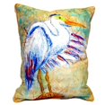 thumbnail image 2 of Betsy Drake SN966 11 x 14 in. Egret on Rice Small Indoor & Outdoor Pillow, 2 of 4