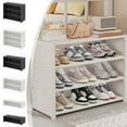 thumbnail image 1 of RKSTN 2 Tier Shoe Rack Organizer for Closet, Narrow Sturdy Shoe Storage Shelf, Long Shoe Shelves for Sneaker and Boot Stackable Free Standing Shoe Rack for Entryway, Garage, Small Spaces, Dorm, 1 of 6