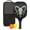 Black-1, variant on Pickleball Paddles Set Of 1, Fiberglass Surface, Skull & Tattoo Print, 1 Paddle, 2 Balls & Bag
