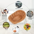 thumbnail image 4 of HEALEEP 1Ud Cesta Decorativa De Ratán Sintético Marrón Para Almacenar Cosmeticos Y Snacks, 4 of 6