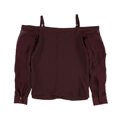 thumbnail image 2 of bar III Womens Solid Button Down Blouse, Red, X-Small, 2 of 2