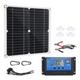 thumbnail image 1 of 50w Solar Panel 18v Solar Cells Bank Connector Cover With 100a Solar Controller Ip65 For Phone Car Rv Boat Charger, 1 of 4