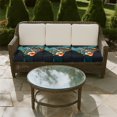 thumbnail image 5 of COEQINE Stretch Couch Cushion Cover Fitted Sectional Sofa Slipcover with Elastic Bottom Armchair Couch Cover Replacement Furniture Protector, 3 Pieces, Sea Turtle Plumeria Teal, 5 of 8