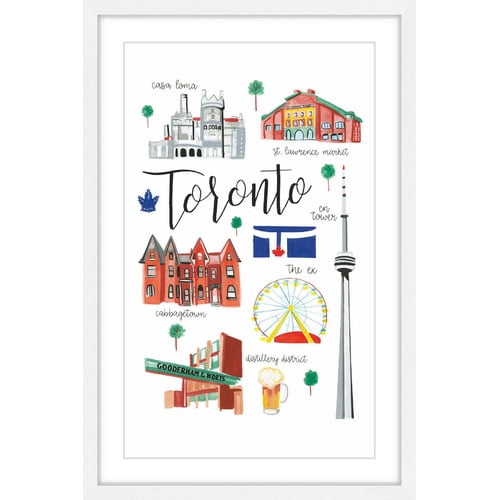 Marmont Hill 'Toronto Life' by Molly Rosner Framed Painting Print