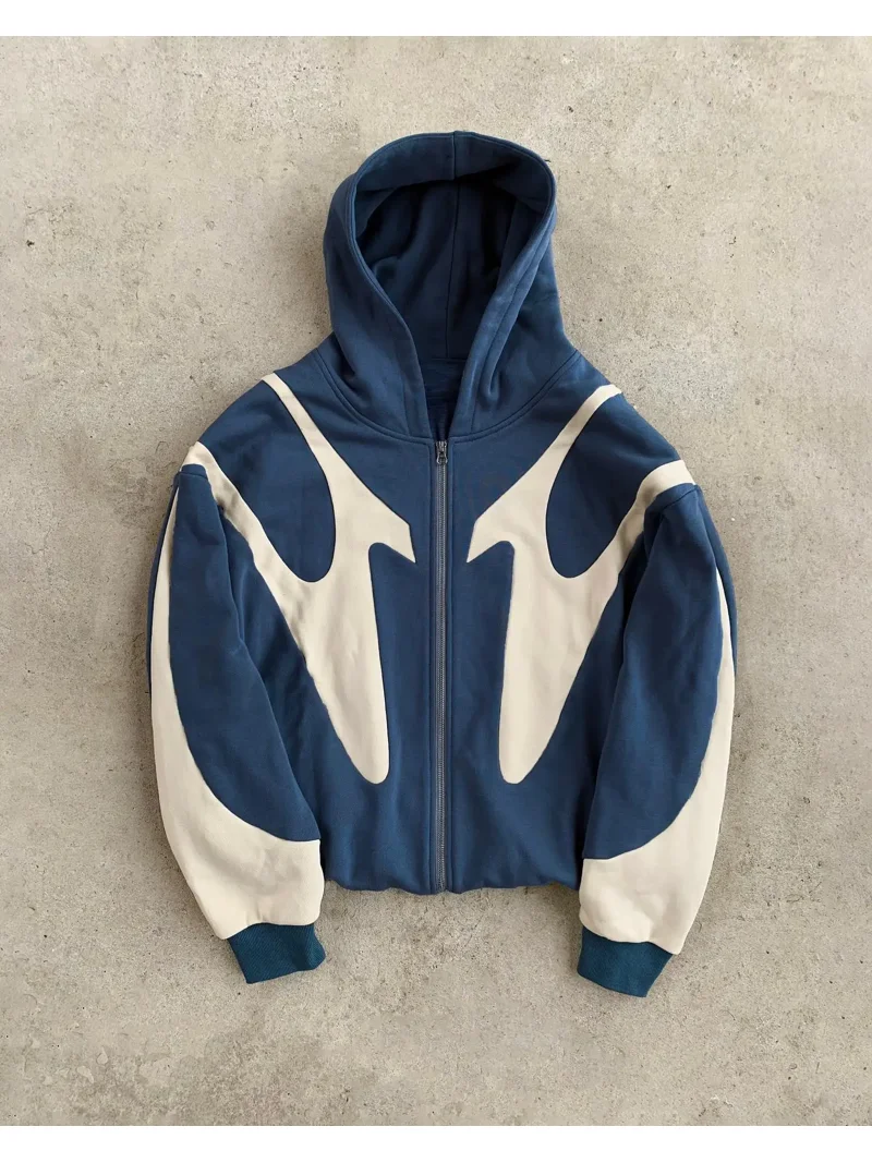 ZHaobin Streetwear Y2K Zip Up Hoodie Men Women New Style
