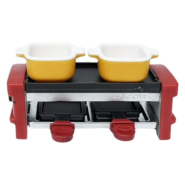 Mini modelo Pretemd Play, juguete a escala 1:12 para niños Accesorios Simulación Casa de muñecas Accesorios Muebles Casa de muñecas Barbacoa Parrilla Rojo