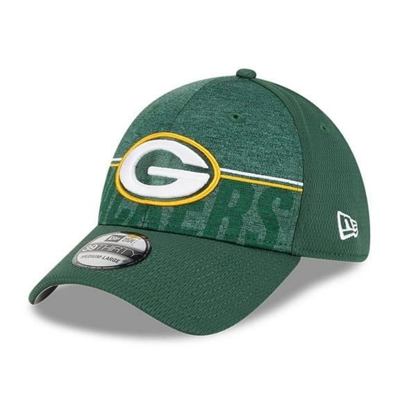 Men's New Era Green Green Bay Packers 2023 NFL Training Camp 39THIRTY Flex Hat