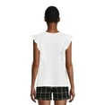 thumbnail image 3 of Time and Tru Women's Angel Sleeve Top, 3 of 5