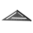 thumbnail image 1 of Carpenter Triangle Ruler, High Hardness Clear Scale Measuring Layout Tool Aluminum Alloy  for Woodworking Black,Silver White,Blue, 1 of 7