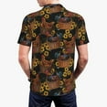 thumbnail image 5 of Rocae Embroidery Chicken Rooster And Sunflowers for Men's Short Sleeve Polo Shirt, Quick Drying Performance Moisture Wicking Sports Men's Golf Shirt X-Large, 5 of 9
