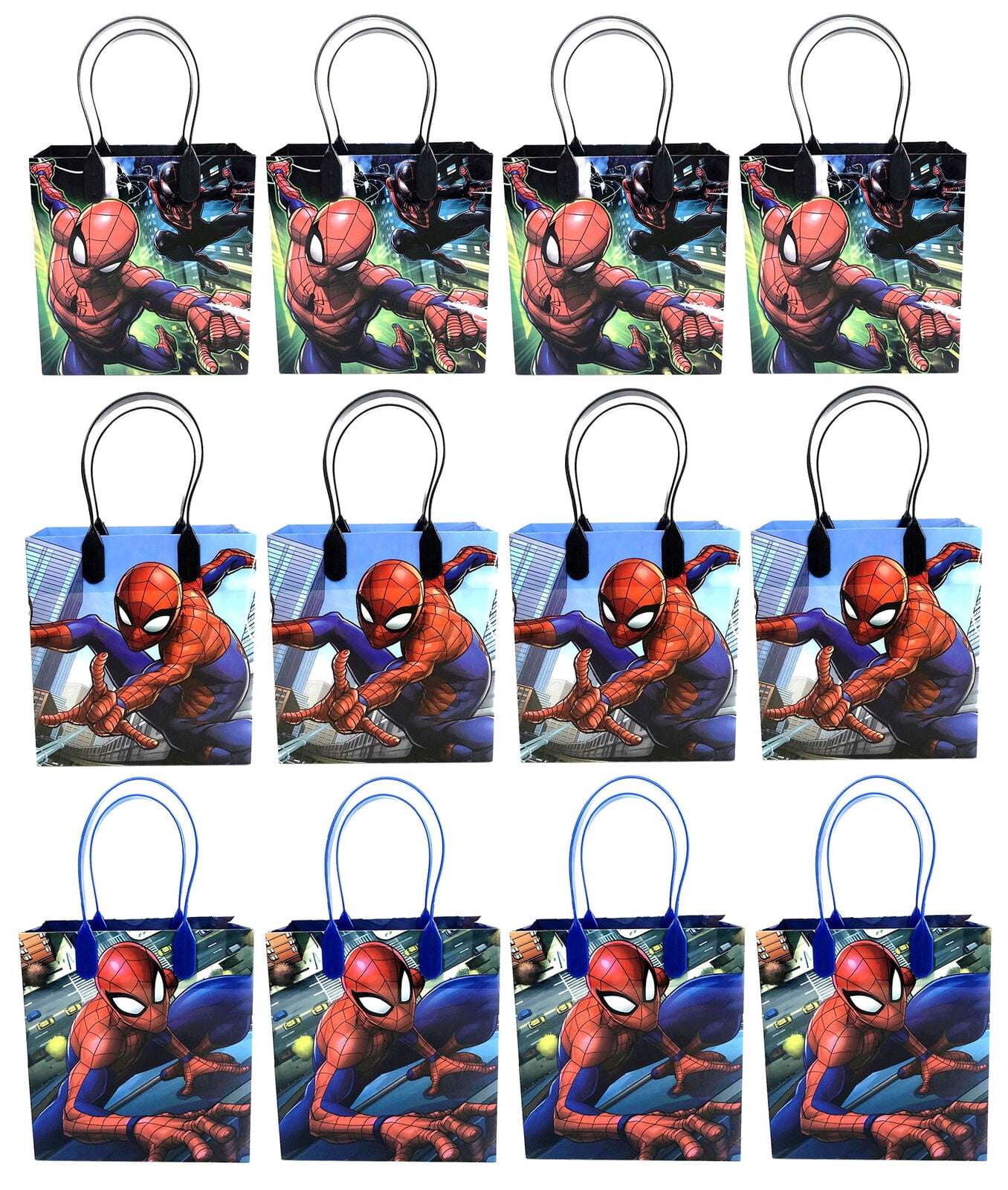 24 pc Marvel Spiderman Party Favors Gift Toy Bags Birthday Candy Treat Loot Sack
