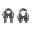 thumbnail image 2 of Favordrory 20 piezas 1/4 pulgadas M6 abrazadera de clip de cable de cuerda de alambre de acero inoxidable, 2 of 5
