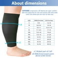 thumbnail image 4 of (6 Pair) Big and Tall Compression Socks for Women and Men 20-30mmHg Open Toe - Plus Size Compression Support Hose Wide Calf for Swelling Pain Edema Recovery Nursing - Black, 2X-Large, 4 of 12
