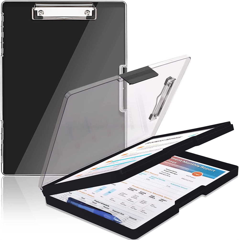 NOGIS Clipboard with Storage,Heavy Duty Clip Boards 8.5x11 with 2