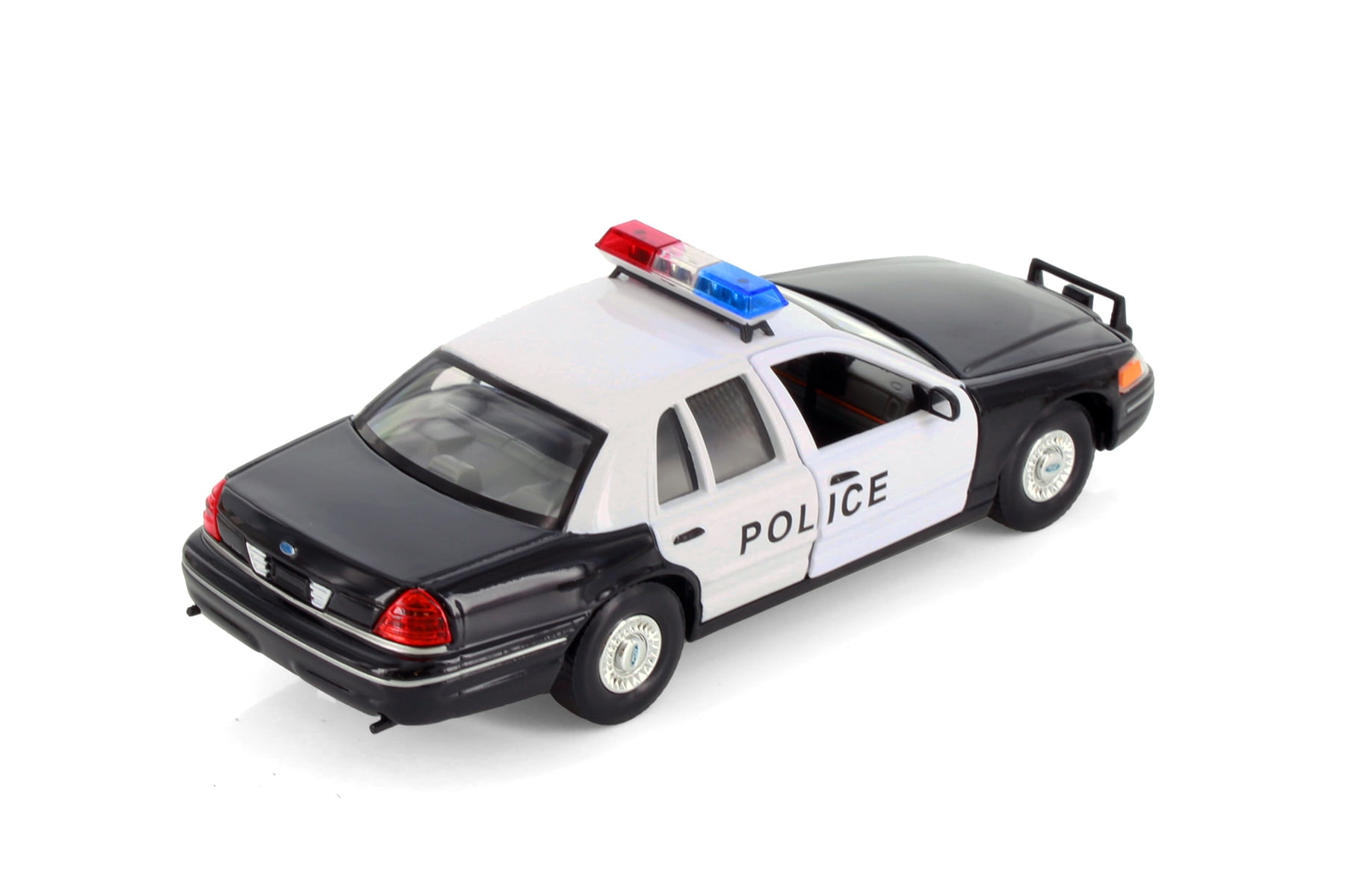 1999 Ford Crown Victoria Police, Black /White - Welly 22082PR/4D - 1/24 Scale Diecast Model Car
