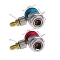 thumbnail image 3 of 4Pcs Car Auto Freon R134A Quick Coupler Adapters Air Conditioning Refrigerant Adjustable A/C Manifold Gauge, 3 of 7