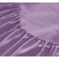 thumbnail image 4 of Mutlu Home Goods Rayon Made From Bamboo Sheets Set, Twin Lavender Sheets -Deep Pockets-Available in Queen,King,Full,California King,Twin,Twin XL-Wrinkle Free-Ultrasoft-3 Pieces, Twin, Lavender, 4 of 5