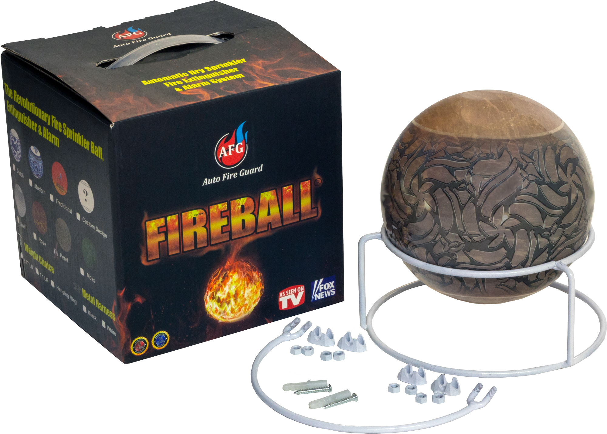 Pearl // Fireball // Automatic Fire Extinguisher Ball + Stand // 3lbs