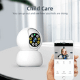 thumbnail image 2 of 360 Degree Monitoring Camera 1080P TUYA Wireless WiFi Baby Monitor 3MP Rotation Smart Home Phone Remote Night Vision Indoor IP Surveillance AI Detect Automatic Tracking Security, 2 of 9