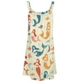 thumbnail image 4 of Ladies' Summer Dress Beach Sleeveless Ocean Cute Mermaid T-shirt Vest Sun Skirt, 4 of 8