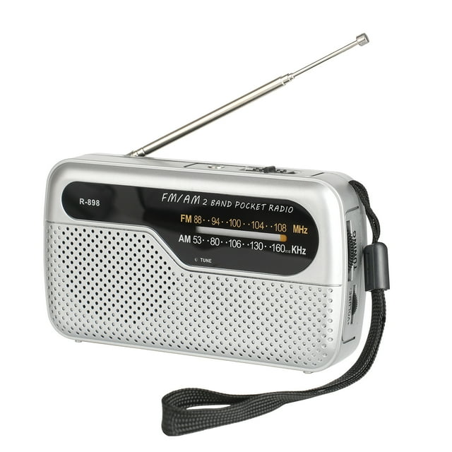 Emergency Radio - Portable Radio - 12cm/90g - Easy to Carry - Emergency Kit Must Have - Battery Powered Radio for Disasters
