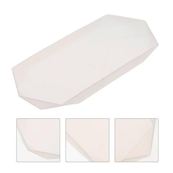 KONTONTY 1Pcs Silicone Tray Mold for Diy Epoxy Resin and Storage