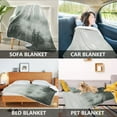 thumbnail image 2 of Yayeee Throw Blanket for Couch Soft Warm 60" x 80" Sofa Chair Bed Decoration, Foggy Forest, 2 of 7