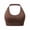 01 Brown, variant on Halter Neck Sports Bra for Women Push Up Sexy Backless Stretch High Impact Wireless Yoga Bras
