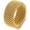 Gold, variant on Stainless Steel Mesh Ring for Men Women, Wide Woven Band Ring, Gold Silver Black Tone Stainless Steel Statement Ring, Braided Texture Jewelry Gift for Daily Wear