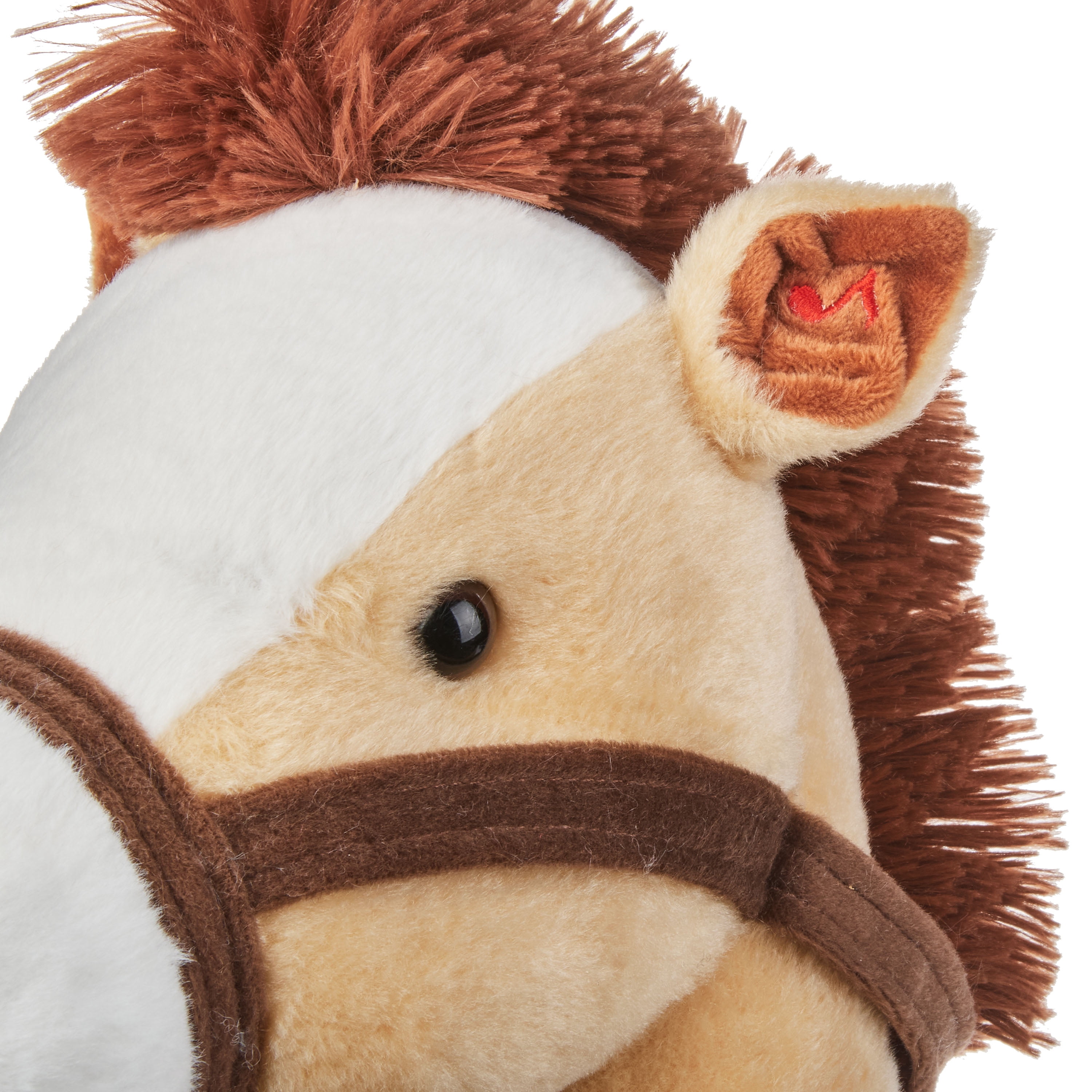 Spark Create Imagine Plush Riding Stick, Light Brown Horse for 3 Years and Up