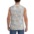 thumbnail image 4 of Fotbe Daisies Flowers Men's Camiseta sin Mangas Estampada para Hombres, Playera Casual para Gimnasio, Entrenamiento, Playa-Small, 4 of 7