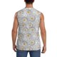 thumbnail image 4 of Fotbe Daisies Flowers Men's Camiseta sin Mangas Estampada para Hombres, Playera Casual para Gimnasio, Entrenamiento, Playa-XX-Large, 4 of 7