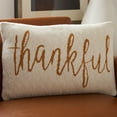 thumbnail image 5 of SAFAVIEH Thankful Pillow Beige / Mustard, 5 of 6