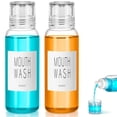 thumbnail image 1 of Dispensador de enjuague bucal VITVITI Glass, 300 ml, juego de 2 unidades, color blanco, 1 of 6