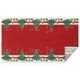 thumbnail image 1 of Meery Christmas Rectangle Tablecloth Xmas Tree Green & Red Tablecloths 60x102inch Polyester Happy Holiday Waterproof and Reusable Tablecloths for Weddings Banquets or Restaurants, 1 of 5