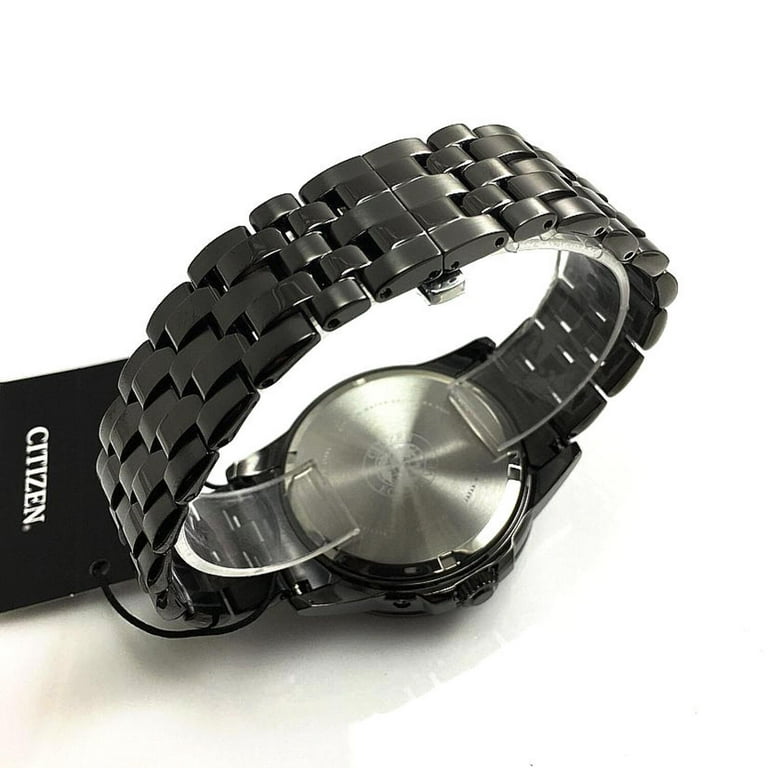 Citizen BU0057-54E Men's Calendrier Black Steel Bracelet Watch