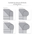thumbnail image 3 of 1 Pair Pixel Anti-slip Elastic Sofa Armrest Covers Armchair Slipcovers Protector Red, 3 of 8
