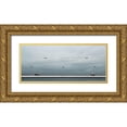 thumbnail image 1 of Claes, Gilbert 32x16 Gold Ornate Wood Framed with Double Matting Museum Art Print Titled - The one second encounter..., 1 of 4