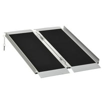 Wheelchair Ramp 3ft Portable Aluminum Single-Fold Mobility Scooter Ramp with Handle - Black