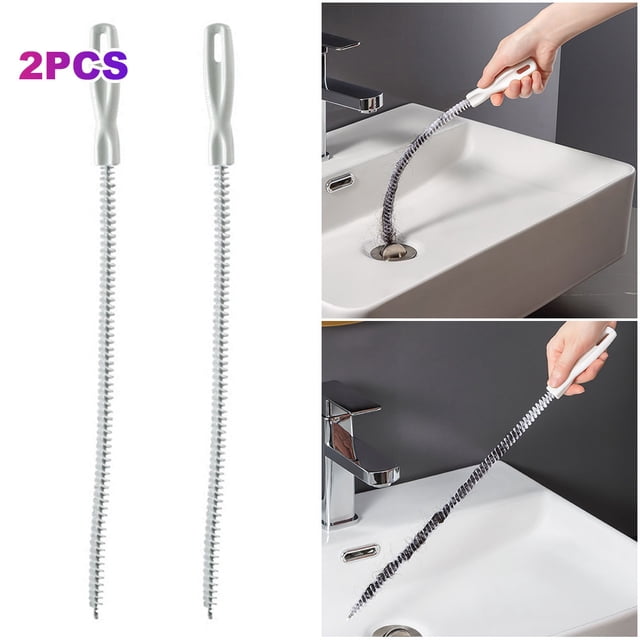 Cepillo Limpiador Drenaje 45cm Herramienta Flexible para Quitar Agujeros Fregadero Bañera Y Alcantarillado