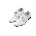 thumbnail image 3 of Ritualay Boys Dress Shoes Lace-Up Wedding Party Oxford Shoes White 11c, 3 of 6