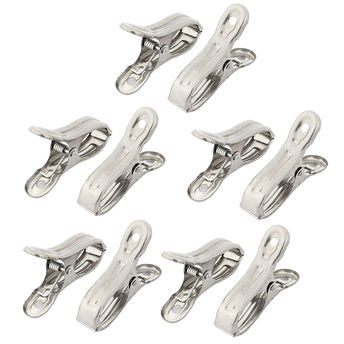 10pcs Stainless Steel Laundry Clothes Pegs Hanging Pins Clips