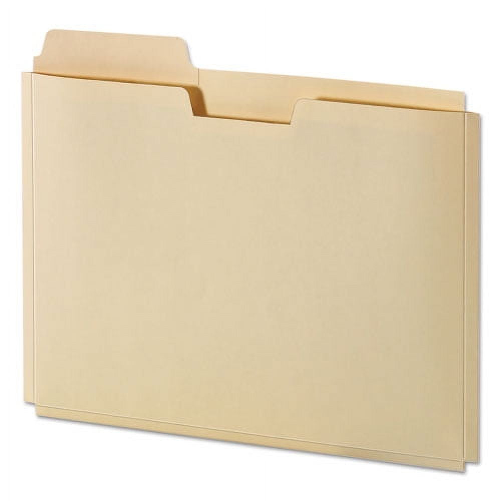 File Folder Pocket, 0.75" Expansion, Letter Size, Manila, 10/pack | Bundle of 5