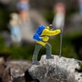 thumbnail image 6 of 1/64 Climbing Human Figures, Mountaineering Human Figures Miniature Human Model Yellow and Blue, 6 of 8
